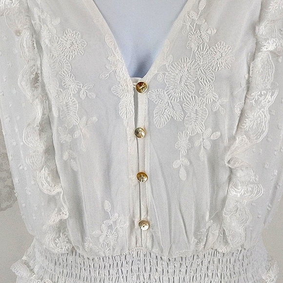 White lace overlay maxi - Picture 5 of 10